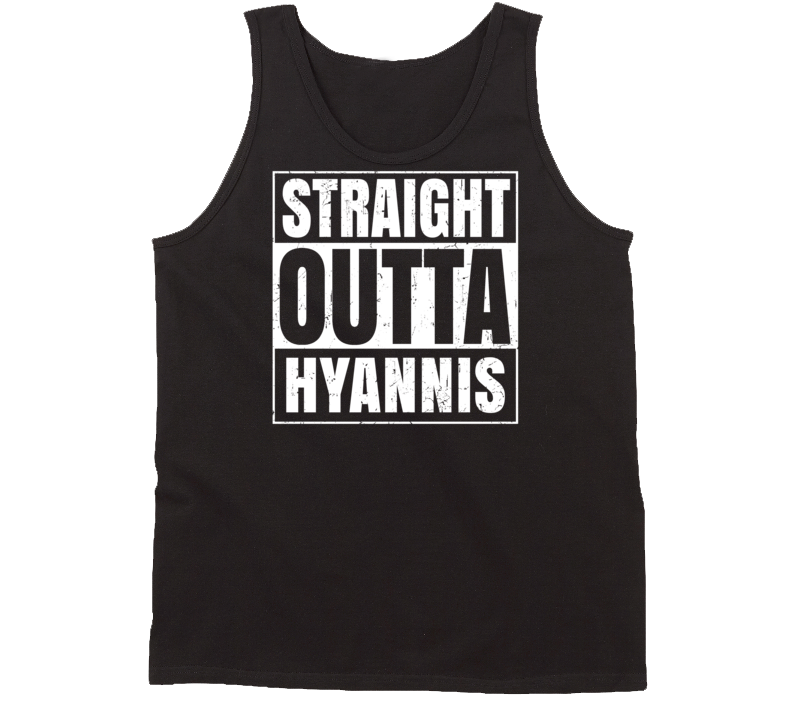 Straight Outta Hyannis Nebraska Parody Grunge City Tanktop