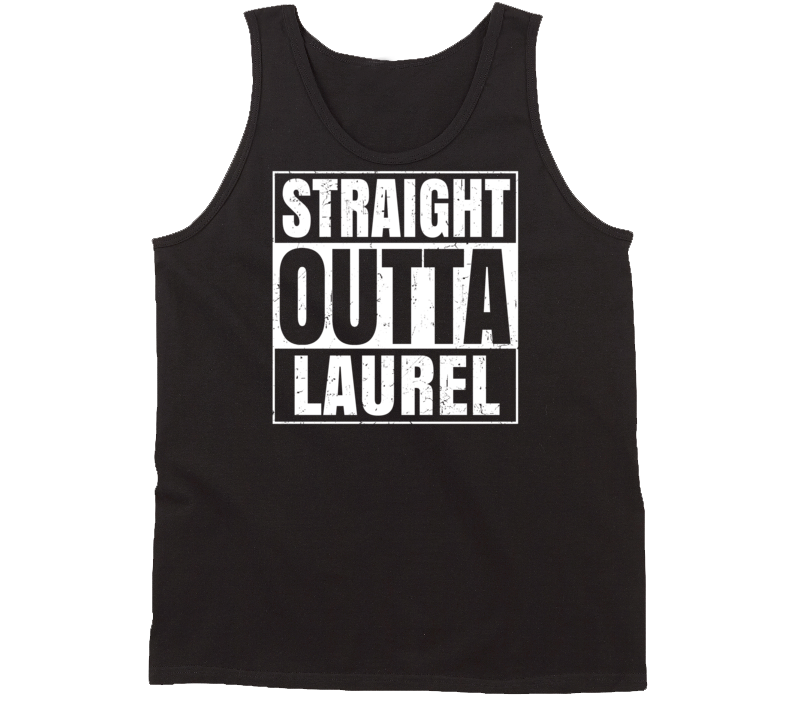 Straight Outta Laurel Nebraska Parody Grunge City Tanktop