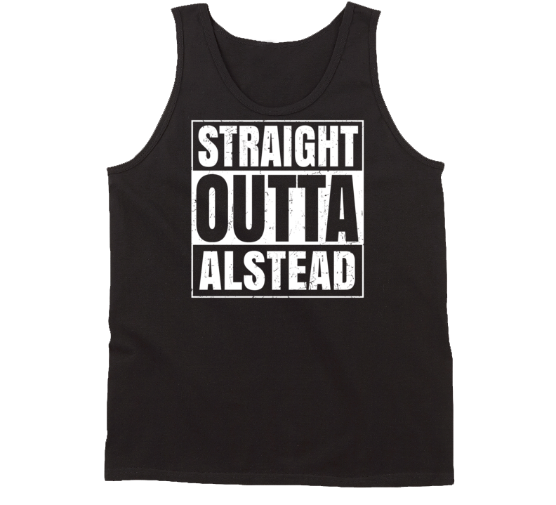 Straight Outta Alstead New Hampshire Parody Grunge City Tanktop