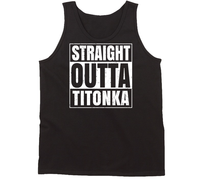 Straight Outta Titonka Iowa Parody Grunge City Tanktop