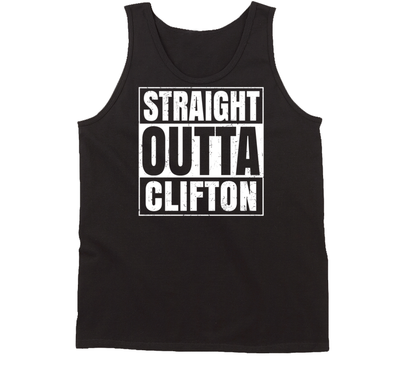 Straight Outta Clifton Kansas Parody Grunge City Tanktop