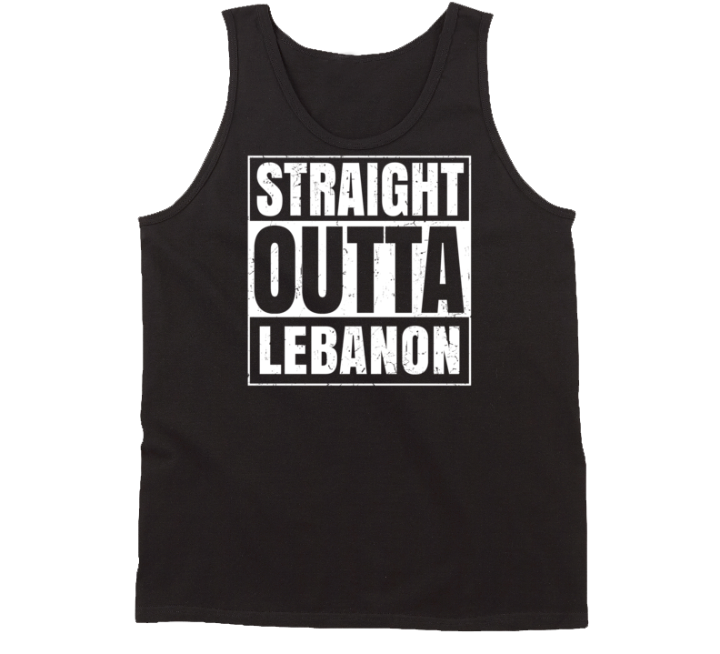 Straight Outta Lebanon Kentucky Parody Grunge City Tanktop