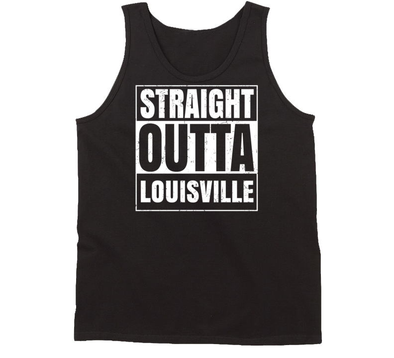 Straight Outta Louisville Kentucky Parody Grunge City Tanktop