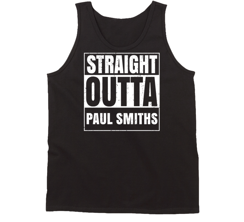 Straight Outta Paul Smiths New York Parody Grunge City Tanktop