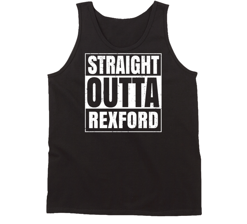 Straight Outta Rexford New York Parody Grunge City Tanktop