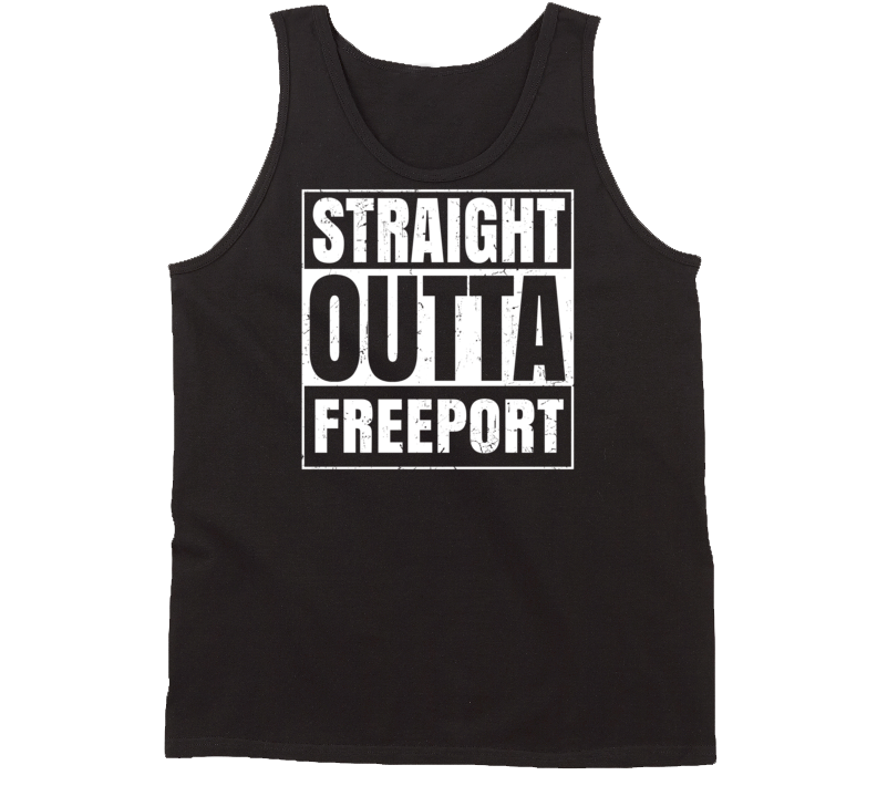 Straight Outta Freeport Maine Parody Grunge City Tanktop Straight Outta Freeport Maine Parody Grunge City Tanktop