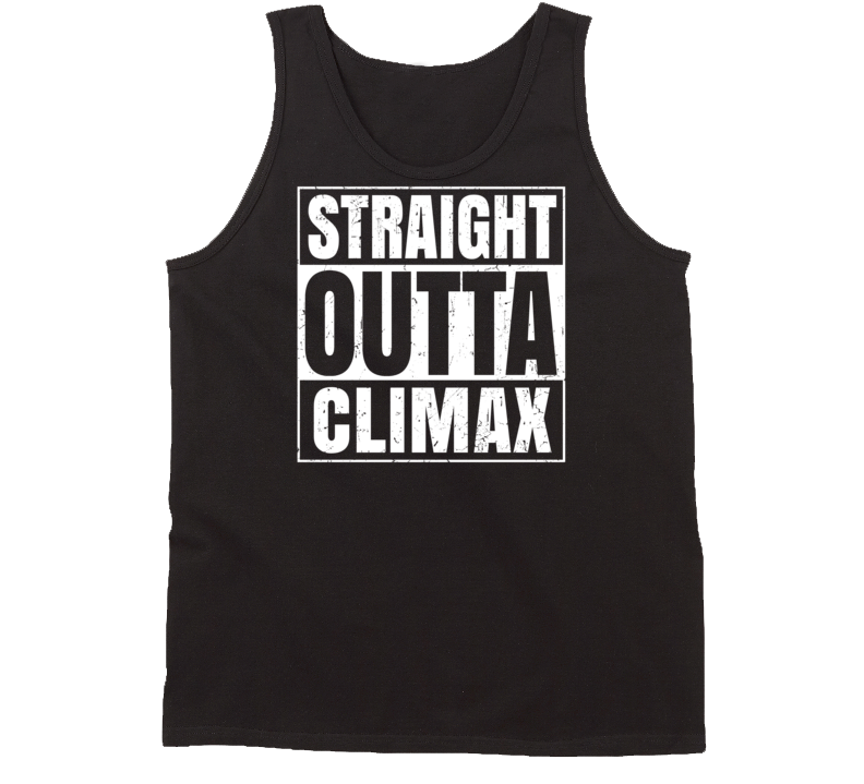 Straight Outta Climax North Carolina Parody Grunge City Tanktop