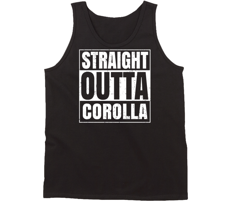 Straight Outta Corolla North Carolina Parody Grunge City Tanktop Straight Outta Corolla North Carolina Parody Grunge City Tanktop
