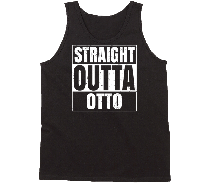 Straight Outta Otto North Carolina Parody Grunge City Tanktop