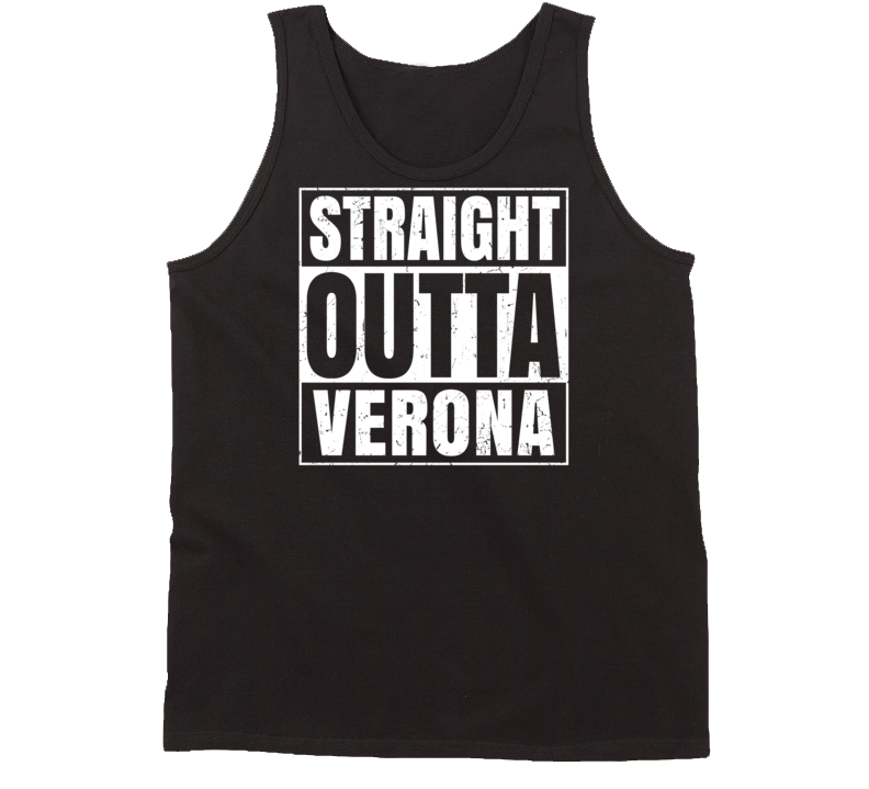 Straight Outta Verona North Dakota Parody Grunge City Tanktop