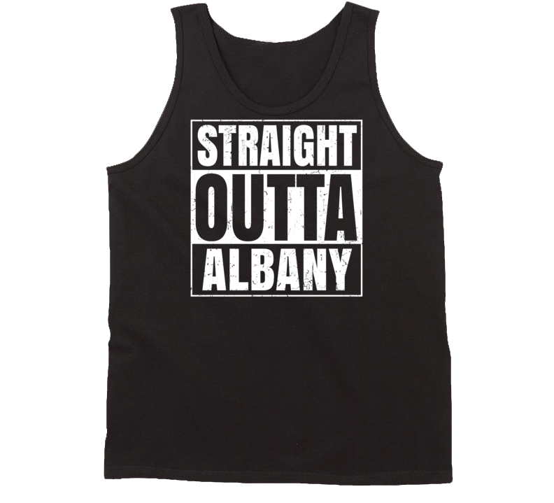 Straight Outta Albany Ohio Parody Grunge City Tanktop Straight Outta Albany Ohio Parody Grunge City Tanktop