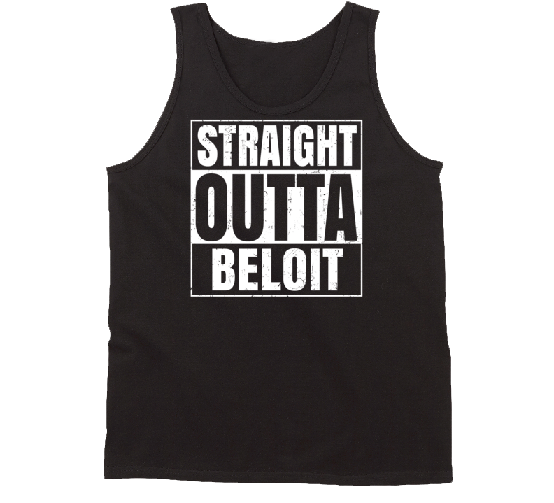 Straight Outta Beloit Ohio Parody Grunge City Tanktop Straight Outta Beloit Ohio Parody Grunge City Tanktop