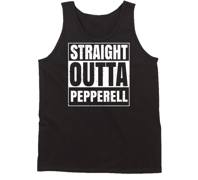 Straight Outta Pepperell Massachusetts Parody Grunge City Tanktop