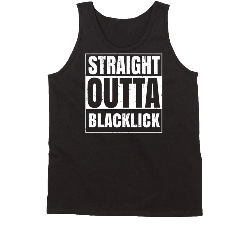 Straight Outta Blacklick Ohio Parody Grunge City Tanktop