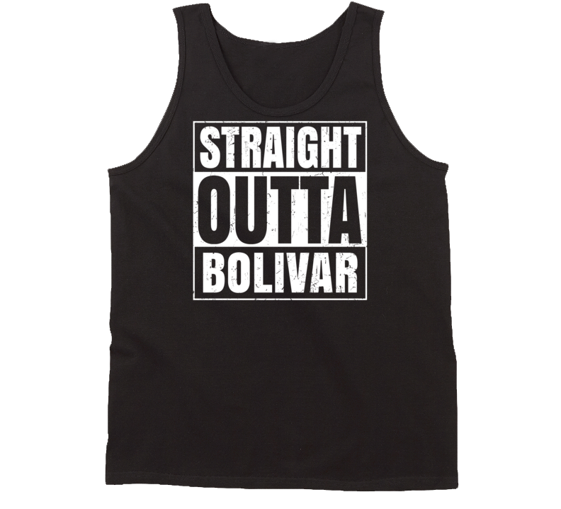 Straight Outta Bolivar Ohio Parody Grunge City Tanktop