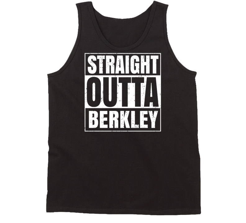 Straight Outta Berkley Massachusetts Parody Grunge City Tanktop Straight Outta Berkley Massachusetts Parody Grunge City Tanktop