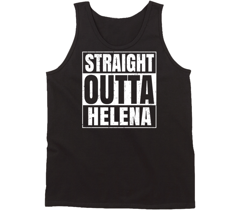 Straight Outta Helena Ohio Parody Grunge City Tanktop Straight Outta Helena Ohio Parody Grunge City Tanktop