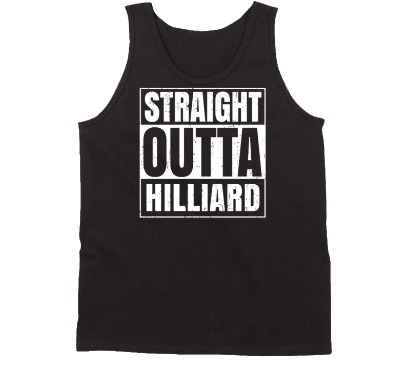 Straight Outta Hilliard Ohio Parody Grunge City Tanktop Straight Outta Hilliard Ohio Parody Grunge City Tanktop