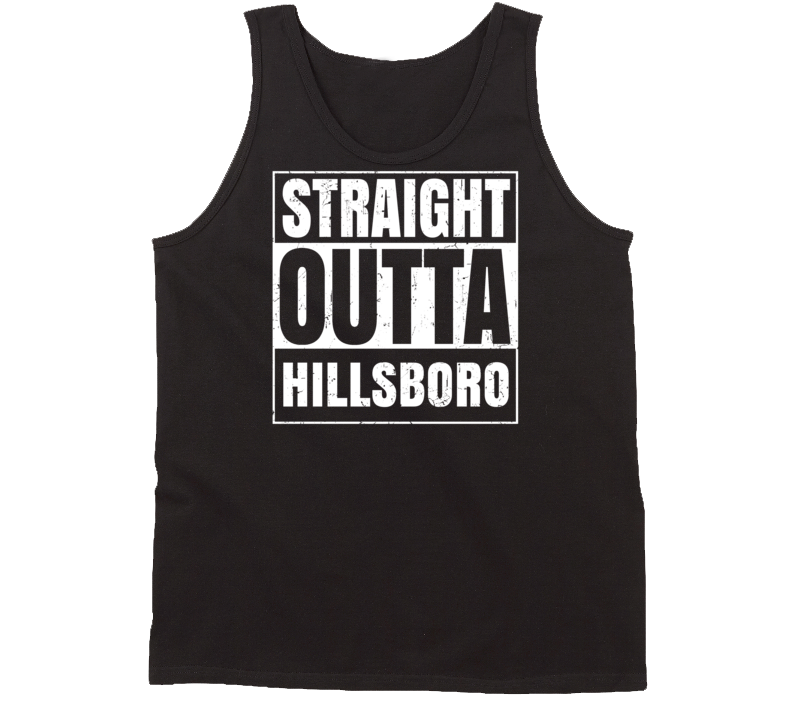 Straight Outta Hillsboro Ohio Parody Grunge City Tanktop Straight Outta Hillsboro Ohio Parody Grunge City Tanktop