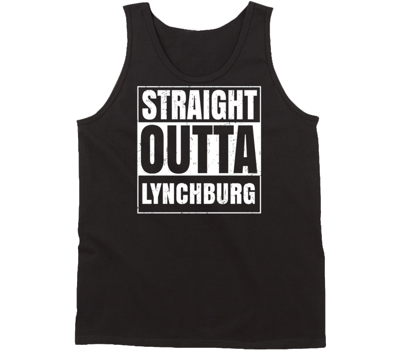 Straight Outta Lynchburg Ohio Parody Grunge City Tanktop Straight Outta Lynchburg Ohio Parody Grunge City Tanktop