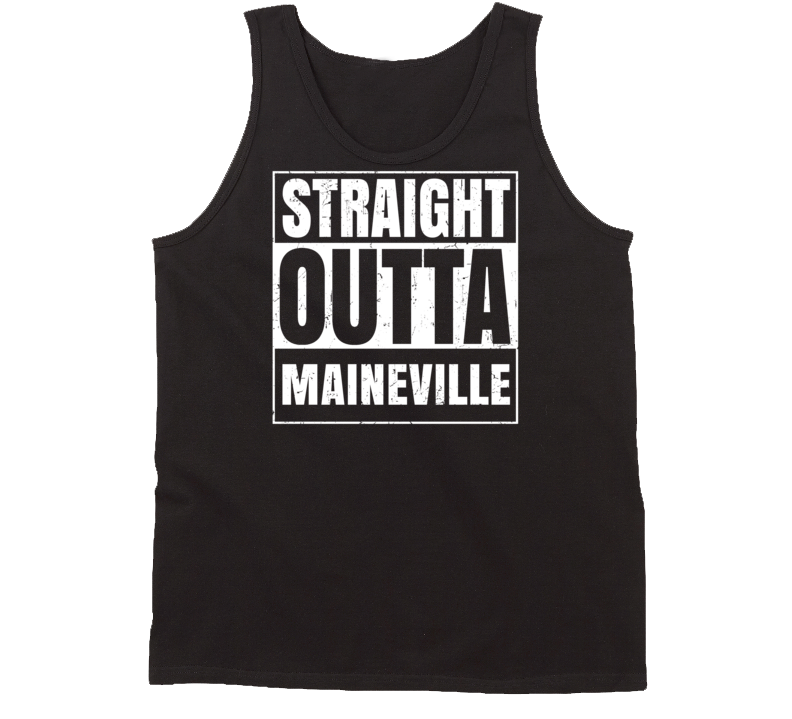 Straight Outta Maineville Ohio Parody Grunge City Tanktop Straight Outta Maineville Ohio Parody Grunge City Tanktop