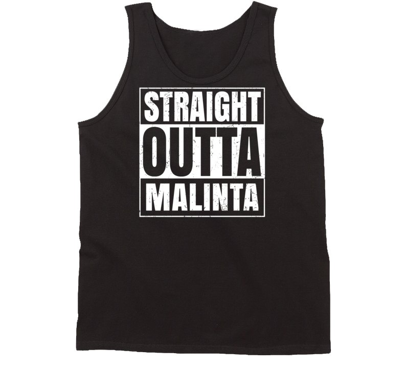 Straight Outta Malinta Ohio Parody Grunge City Tanktop Straight Outta Malinta Ohio Parody Grunge City Tanktop