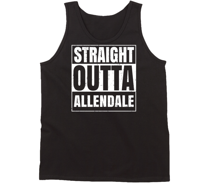 Straight Outta Allendale Michigan Parody Grunge City Tanktop Straight Outta Allendale Michigan Parody Grunge City Tanktop