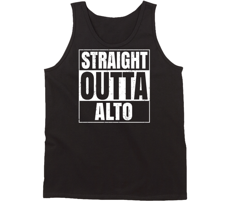 Straight Outta Alto Michigan Parody Grunge City Tanktop Straight Outta Alto Michigan Parody Grunge City Tanktop