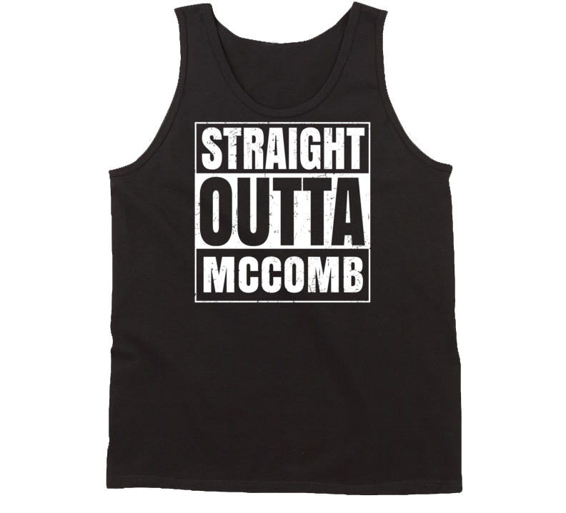 Straight Outta McComb Ohio Parody Grunge City Tanktop Straight Outta McComb Ohio Parody Grunge City Tanktop