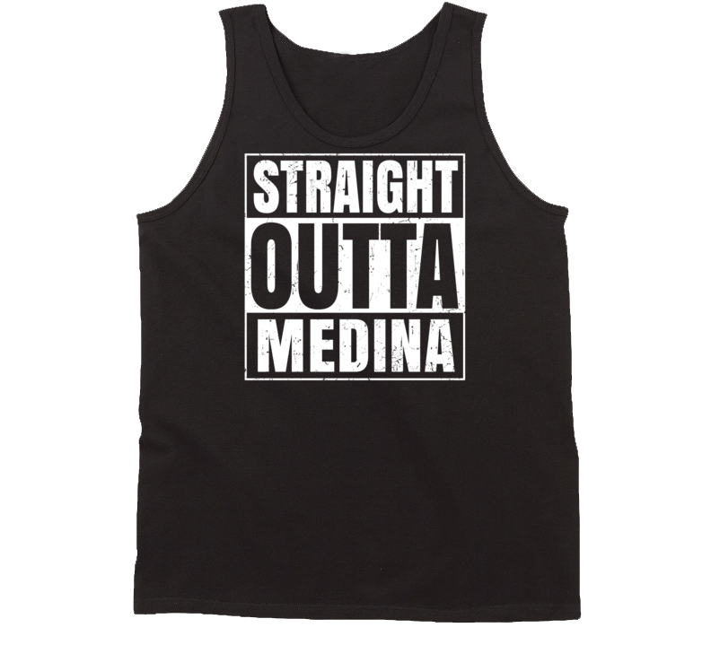 Straight Outta Medina Ohio Parody Grunge City Tanktop Straight Outta Medina Ohio Parody Grunge City Tanktop