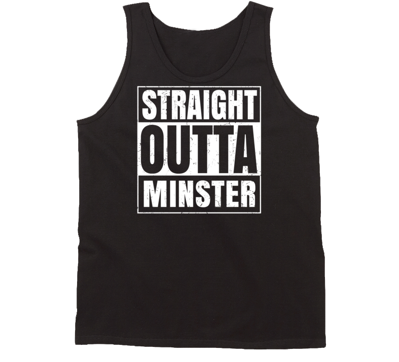 Straight Outta Minster Ohio Parody Grunge City Tanktop Straight Outta Minster Ohio Parody Grunge City Tanktop