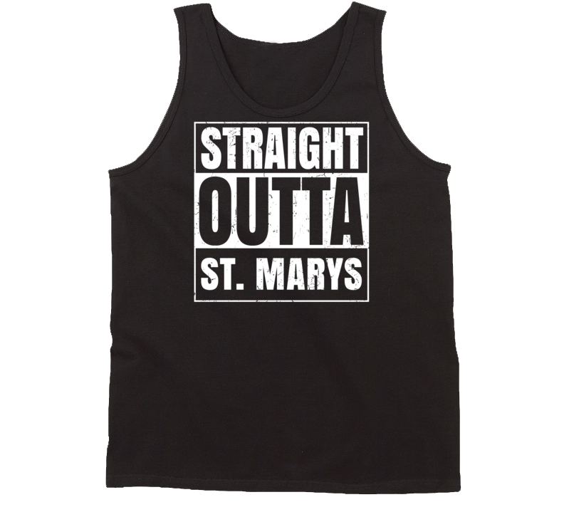 Straight Outta St Marys Ohio Parody Grunge City Tanktop Straight Outta St Marys Ohio Parody Grunge City Tanktop