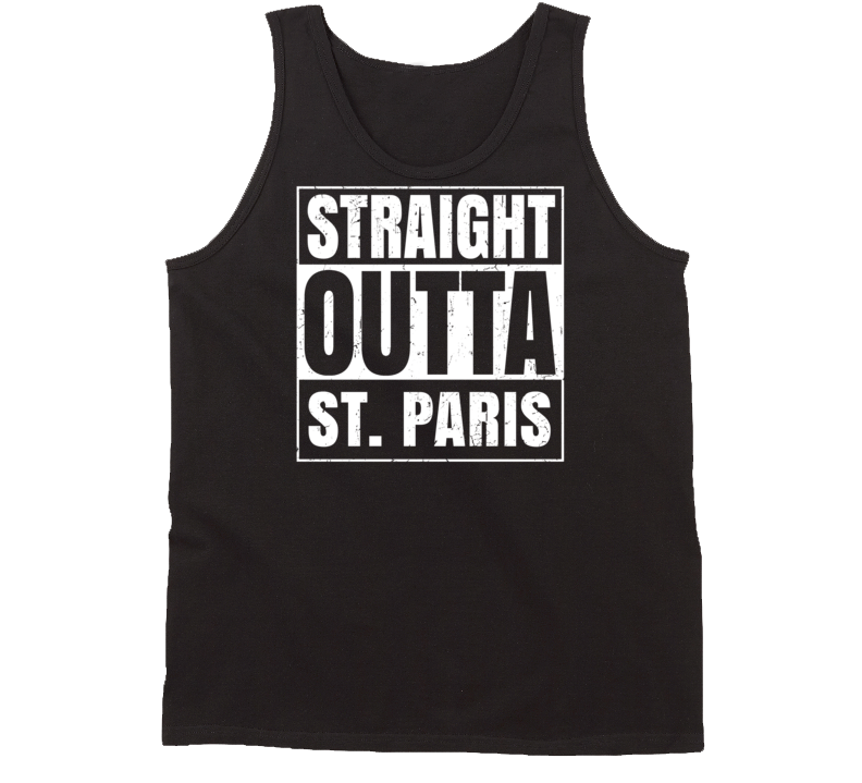 Straight Outta St. Paris Ohio Parody Grunge City Tanktop