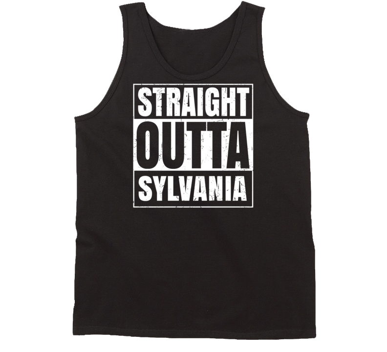 Straight Outta Sylvania Ohio Parody Grunge City Tanktop