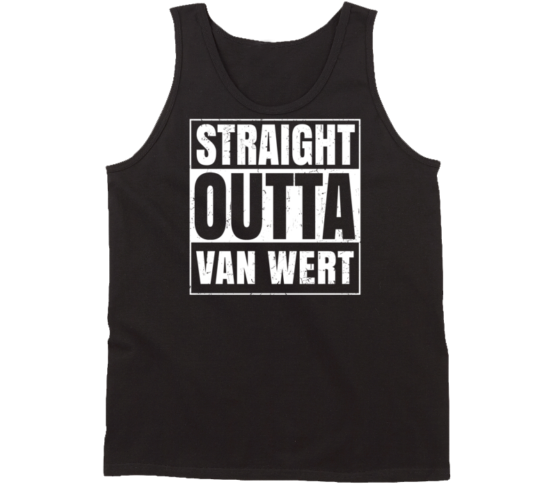 Straight Outta Van Wert Ohio Parody Grunge City Tanktop Straight Outta Van Wert Ohio Parody Grunge City Tanktop