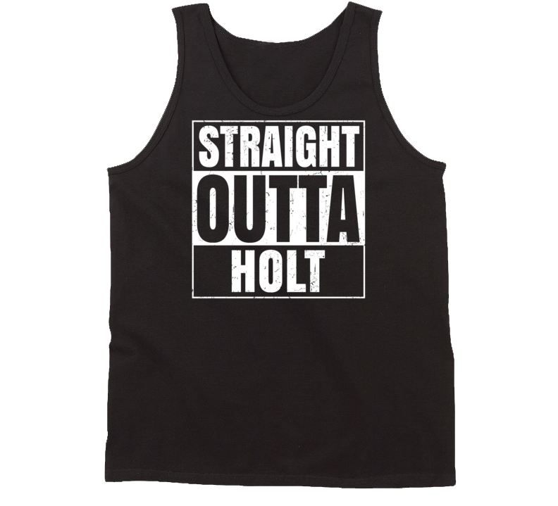 Straight Outta Holt Michigan Parody Grunge City Tanktop