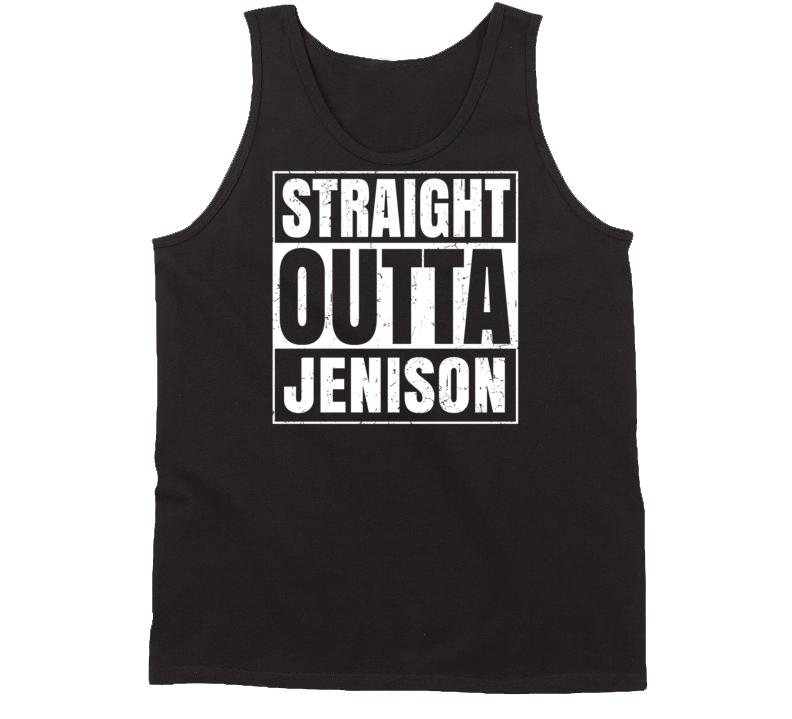 Straight Outta Jenison Michigan Parody Grunge City Tanktop Straight Outta Jenison Michigan Parody Grunge City Tanktop