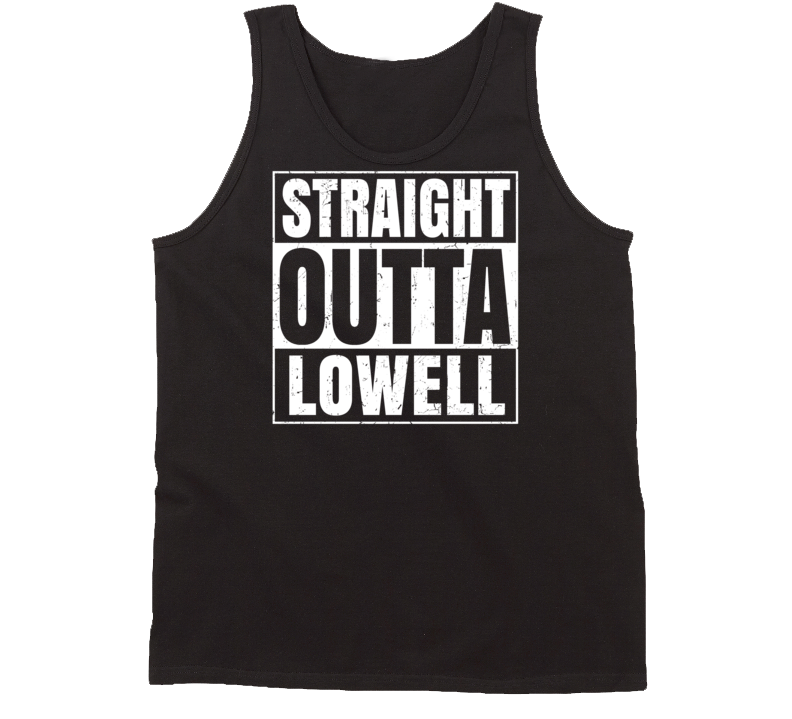 Straight Outta Lowell Michigan Parody Grunge City Tanktop Straight Outta Lowell Michigan Parody Grunge City Tanktop