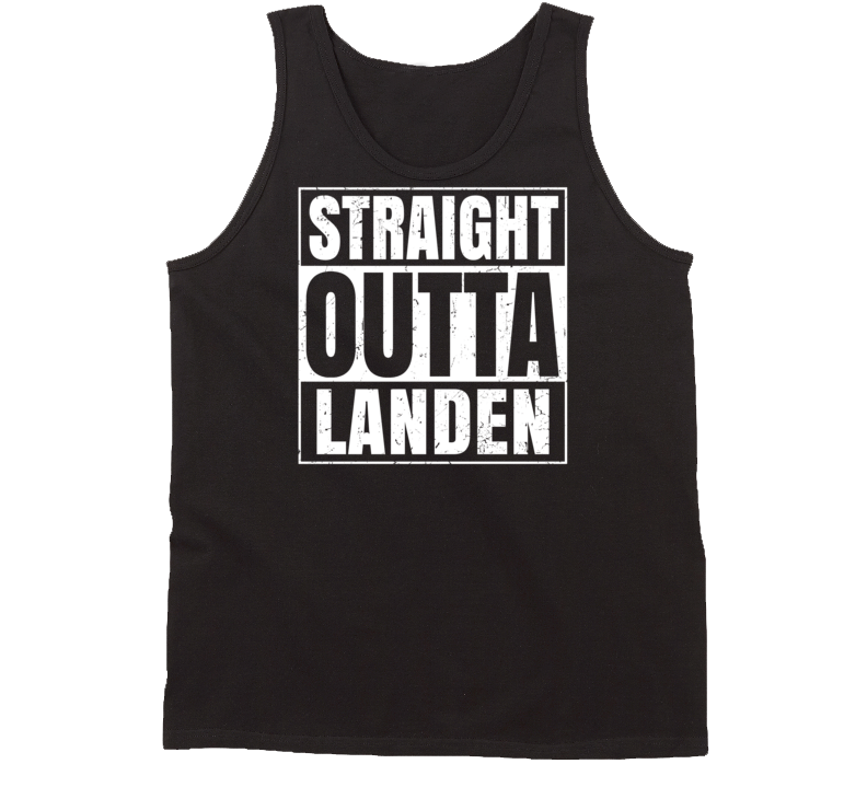 Straight Outta Landen Ohio Parody Grunge City Tanktop Straight Outta Landen Ohio Parody Grunge City Tanktop