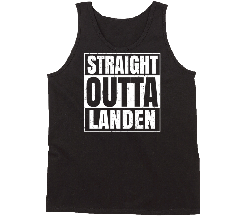 Straight Outta Landen Ohio Parody Grunge City Tanktop