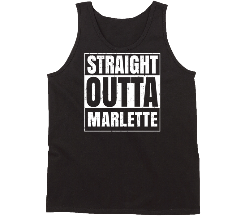 Straight Outta Marlette Michigan Parody Grunge City Tanktop Straight Outta Marlette Michigan Parody Grunge City Tanktop