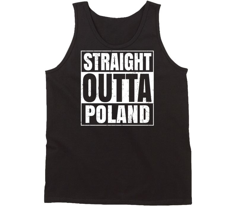Straight Outta Poland Ohio Parody Grunge City Tanktop Straight Outta Poland Ohio Parody Grunge City Tanktop