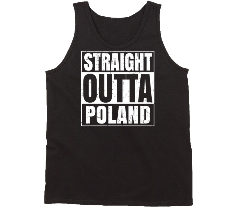 Straight Outta Poland Ohio Parody Grunge City Tanktop