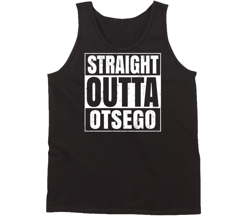 Straight Outta Otsego Michigan Parody Grunge City Tanktop Straight Outta Otsego Michigan Parody Grunge City Tanktop