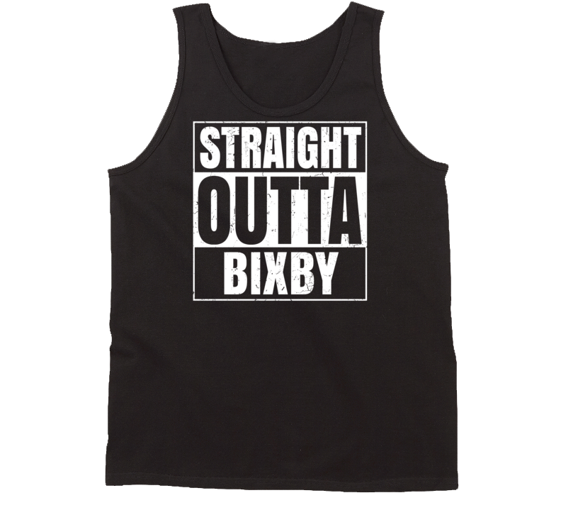 Straight Outta Bixby Oklahoma Parody Grunge City Tanktop Straight Outta Bixby Oklahoma Parody Grunge City Tanktop