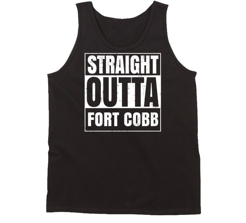 Straight Outta Fort Cobb Oklahoma Parody Grunge City Tanktop Straight Outta Fort Cobb Oklahoma Parody Grunge City Tanktop