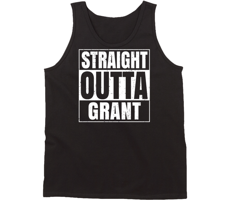 Straight Outta Grant Oklahoma Parody Grunge City Tanktop