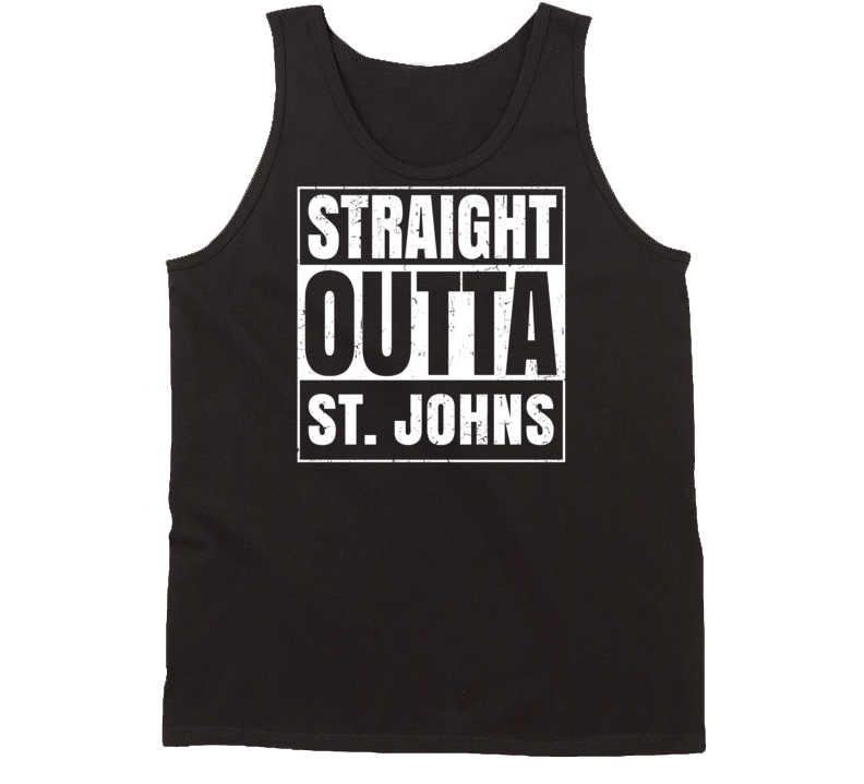 Straight Outta St Johns Michigan Parody Grunge City Tanktop Straight Outta St Johns Michigan Parody Grunge City Tanktop