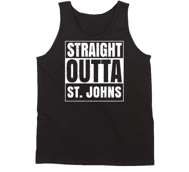 Straight Outta St. Johns Michigan Parody Grunge City Tanktop