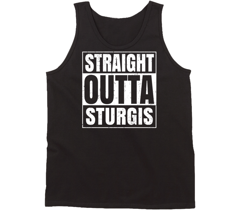 Straight Outta Sturgis Michigan Parody Grunge City Tanktop